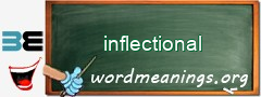 WordMeaning blackboard for inflectional
